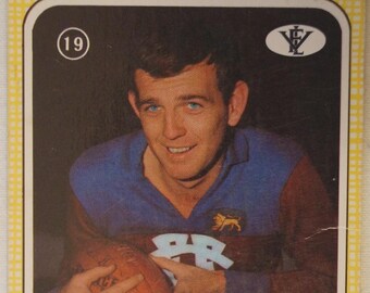 Fitzroy Lions AFL-VFL Football Vintage 1972 Scanlens Trade Card Norm Brown