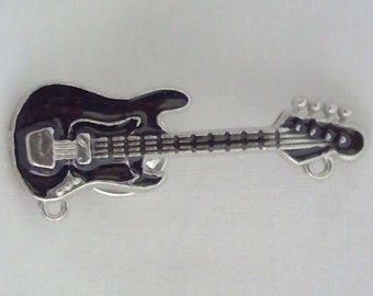 Collectable Wearable Rock Roll Music Electric Guitar Badge Button Lapel Pin