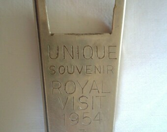 Royal Visit 1954 Unique Souvenir Bottle Opener
