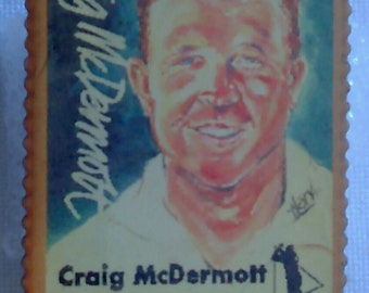 Cricket Australia Collectable Vintage Hard to Find Badge - Pin - Craig McDermott