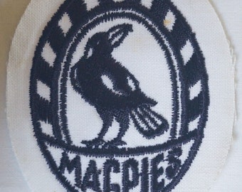 Collingwood Magpies - Vintage Football - VFL - Scarce - Magpies Cloth Patch.