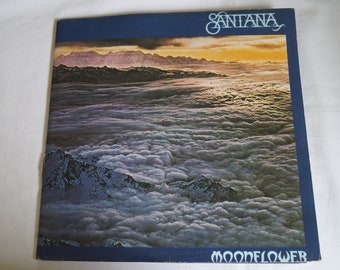 Collectable - Vintage 1977 - Classic Rock and Roll History x2 Vinyl LP Record Album - Santana - Moonflower