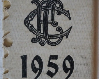 Collingwood Magpies Vintage 1959 AFL-VFL Football Members Season Ticket