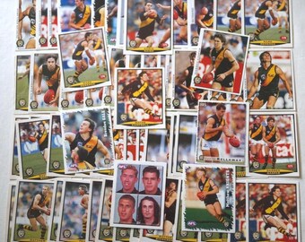 Richmond AFL-VFL Lot x 65+ Football Stickers Doubles, Triples etc big Big Names