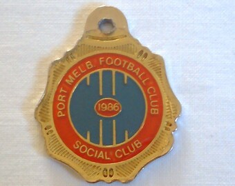 Port Melbourne Football Club AFL-VFA Scarce Vintage 1986 Members Badge