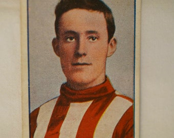 South Melbourne Swans Pre WW1 AFL-VFL Football - 1907 Vintage Antiquarian Sniders & Abrahams Football Card - D Series-Standard - C.Ricketts
