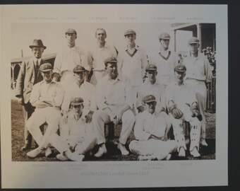 Cricket - Collectable - Photocard -The 1921 Australian Cricket Team. App 25 x 20