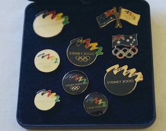 Olympic Games Collectable Sydney 2000- Set of 9 x Sydney 2000 - Badges - Pins