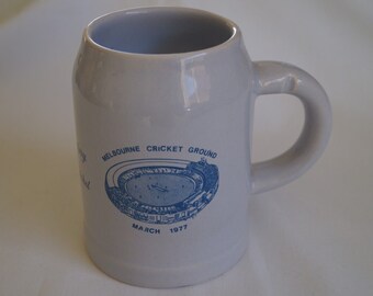 Cricket Collectable M.C.G. Centenary 1877-1977 Century of Test Cricket Tankard