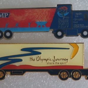 Olympic Games Collectable - Sydney - 2000 Australia Lot of 2 - Olympic Truck - Badges-Pins