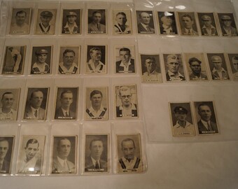 Cricket - Vintage - 1930's - Sweetacres - Cricket Cards in Sleeves - Complete Set