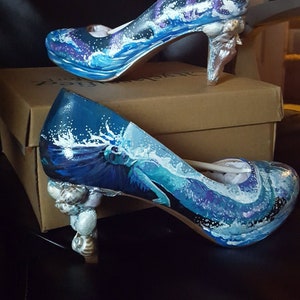 Hand-painted Shoes Mermaid