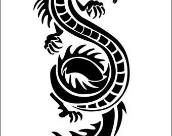 Dragon Stencil, Digital Download