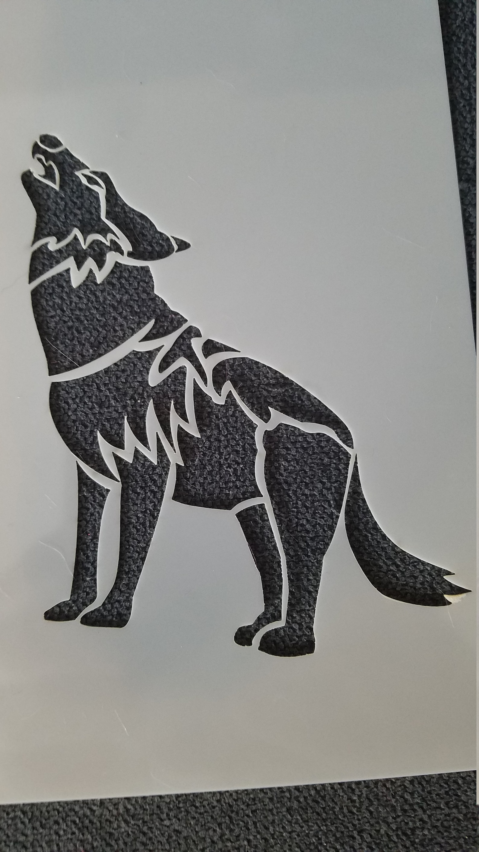Wolf Howling Stencil additional Shipping Options - Etsy