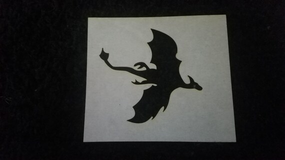 Flying Dragon Stencil - Etsy