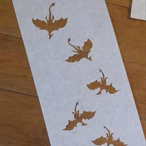 Dragons in Flight Stencil (additional Shipping options)
