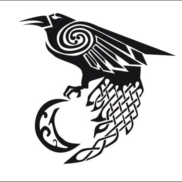 Celtic Crow Etsy