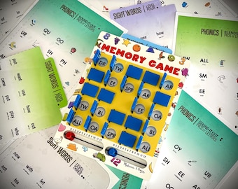 Memory Game CARDS (v3): Phonics / Sight Words - [alleen DIGITALE DOWNLOAD] - alleen voor Melissa & Doug-memorygame
