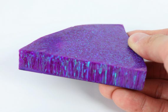 OP54 Purple Bello Opal Slab (99g) Lab Grown Synthetic Opal for