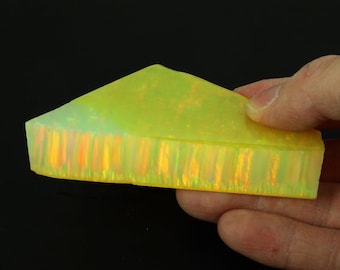 New ! Jelly Opal 74g OP550 Bello Opal Yellow Lab created grown synthetic opal rough block slab inlay wood carving crushed pendant jewelry
