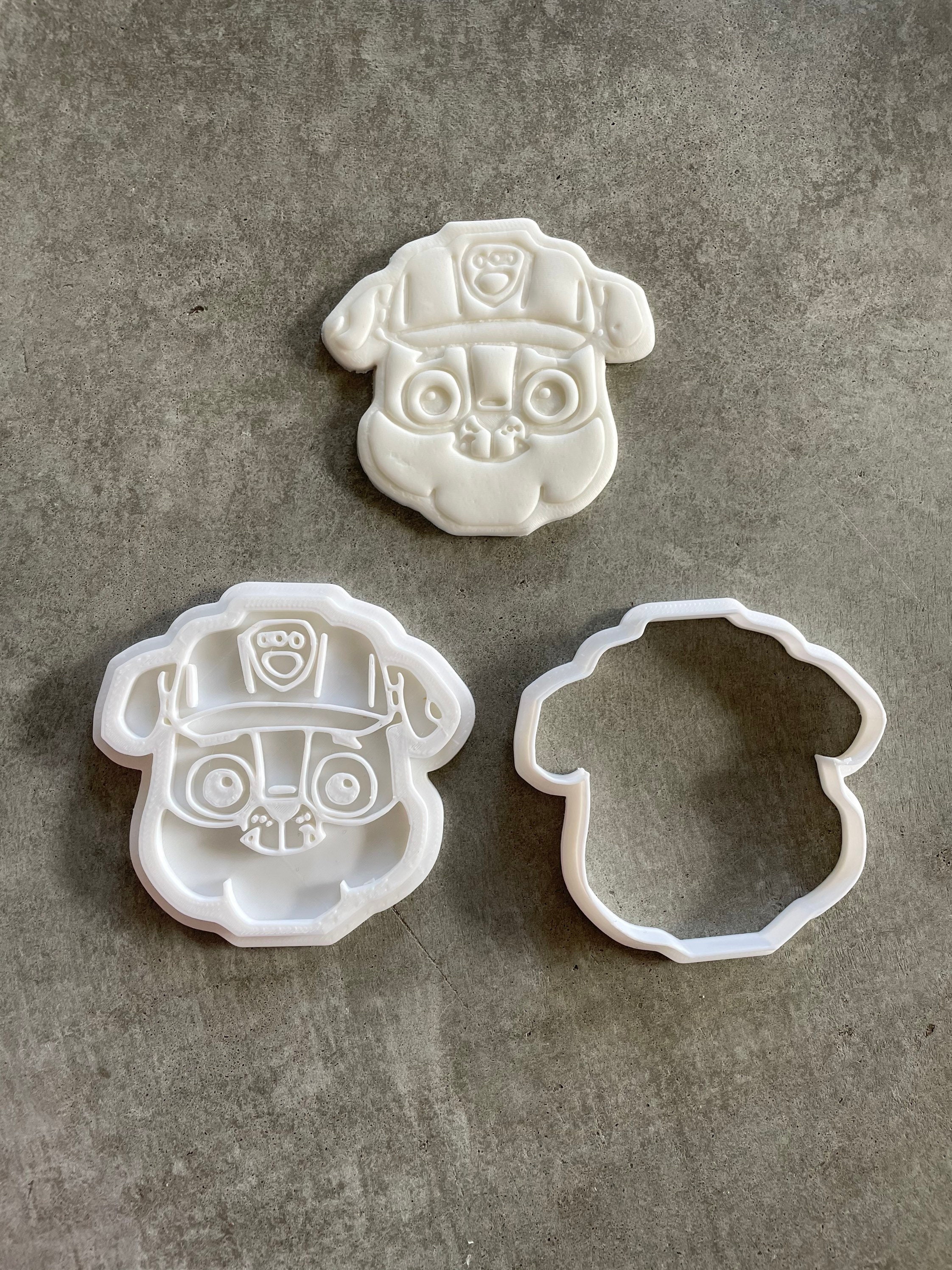 Paw Patrol Rubble Cookie Cutter Etsy
