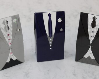 10 Men’s Wedding Favour Tuxedo Boxes