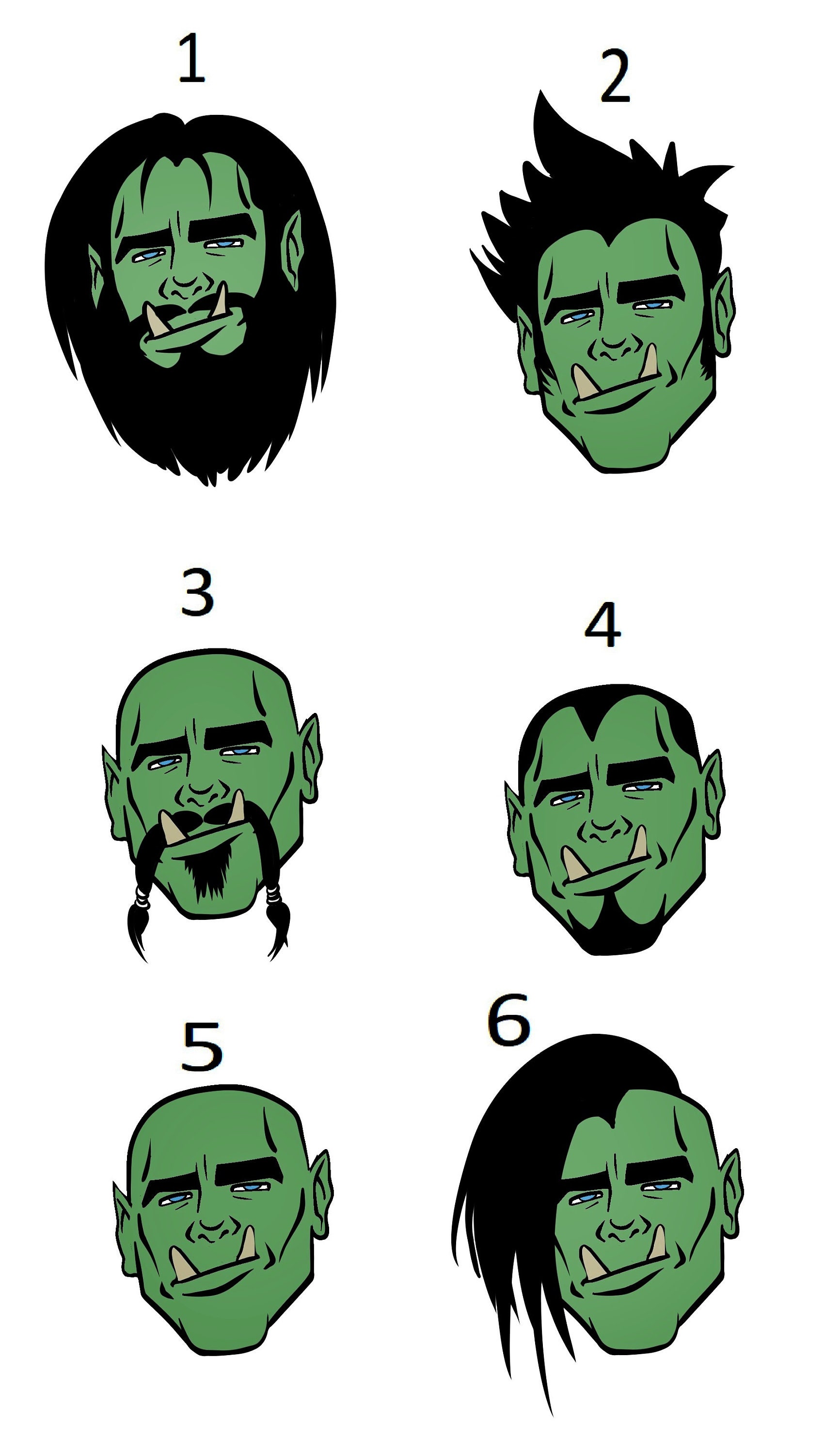 Half-orc Barbarian Paper Mini | Etsy