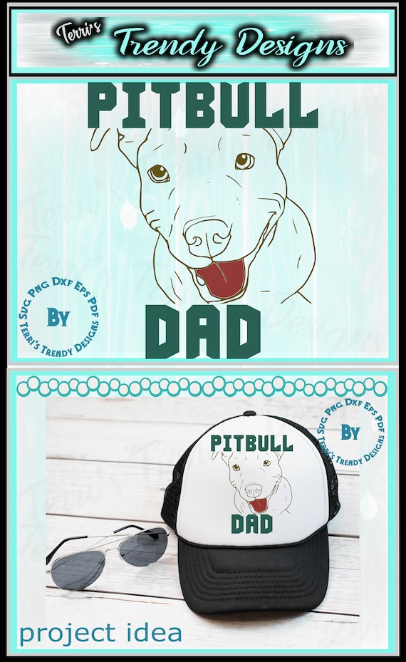 Download Pitbull Dad Svg Png Dxf Eps Pdf Animal Lover Svg For Christmas Etsy