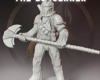 The Berserker, Furball Mando Warrior - SW Legion Compatible Miniature (38-40mm tall) High Quality 8k Resin 3D Print - Dark Fire Designs