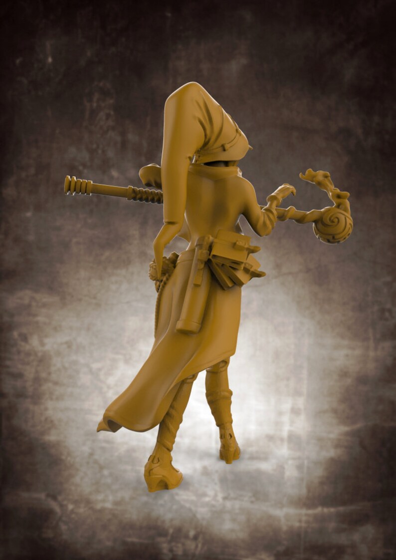 Female Human Wizard / Sorceress Miniature 1.5 inch tall/32mm Etsy