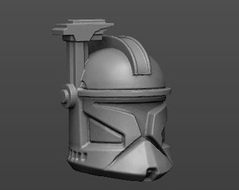 Phase I Officer Clone Trooper Helmets - 5 bits pack - SW Legion Compatible Resin 3D Print - Dark Fire Designs