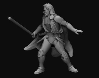 General Benjamin Miniature - UNPAINTED | 3D Printed |  SkullForge Studio| Legion | RPG | Scifi | Role Playing | D&D |