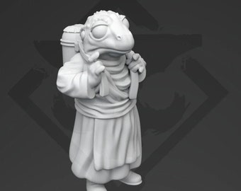 Miniatura Gecko Momma - Impresión 3D de resina compatible con SW Legion - Skullforge Studios