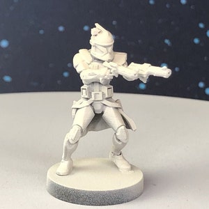 Captain Fordo Miniature - SW Legion Compatible (38-40mm tall) Multi-Piece Resin 3D Print - Dark Fire Designs