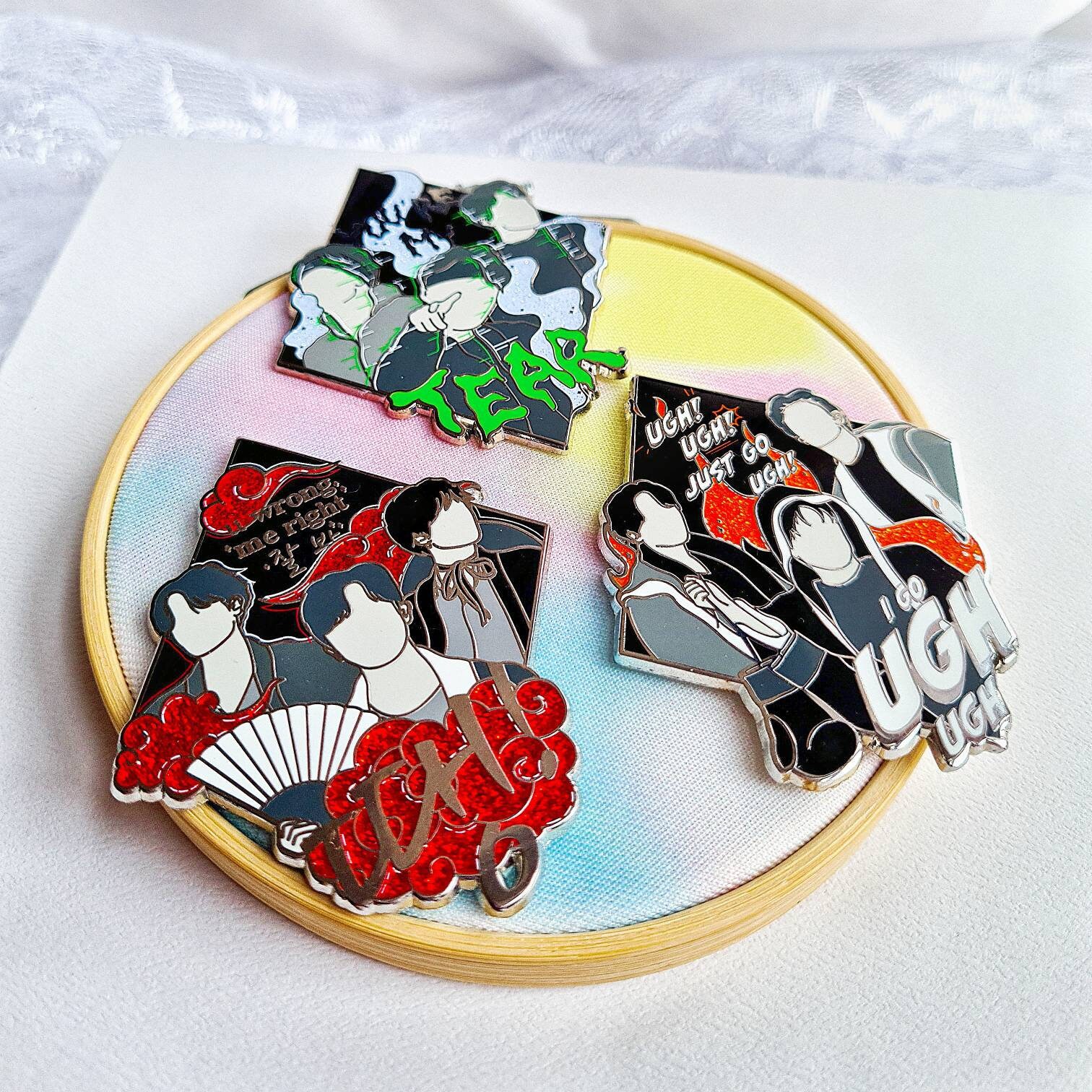 BTS Rapline Enamel Pin | Ddaeng Ugh Tear
