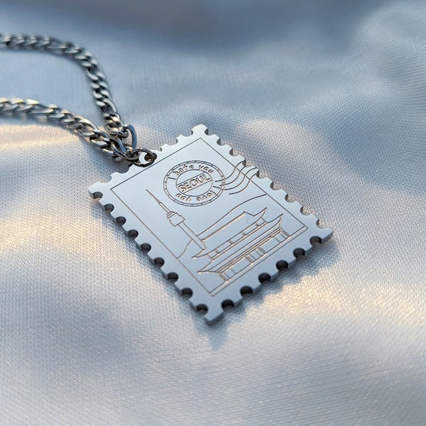 BTS RM / Seoul Tokyo Mono Necklace