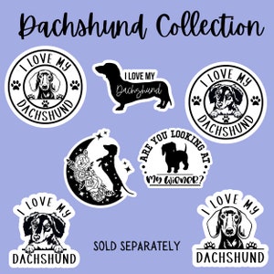 Assorted Dachshund Stickers // Sold Separately