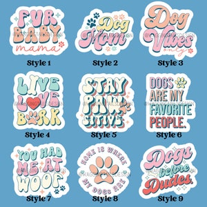 Dog Mom Sticker // Sold Separately // Multiple Sizes Available