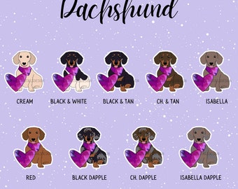 Dachshund Sticker // Gift for Dog Lover // Mother's Day // Father's Day