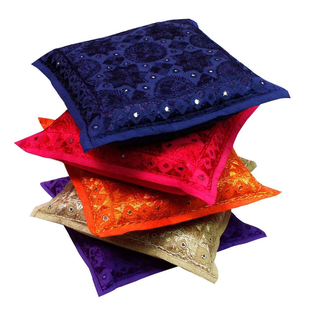 Rajasthani handmade cushion cover very special work with Etsy