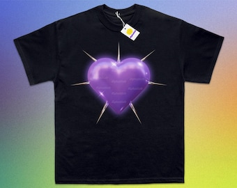 Bangtan Gothic Heart Shirt | arirang tour shirt; arirang tour merch; bangtan purple heart shirt, bangtan retro shirt, bangtan concert outfit