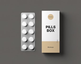 Pills Box Mockups