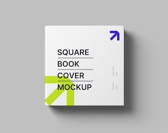 Square Book Cover Mockups