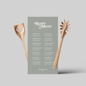 Restaurant Menu Mockups