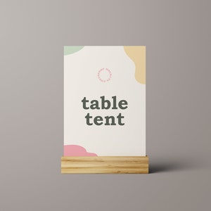 Mockups voor tafeltenten