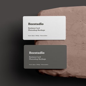 Abgerundete Visitenkarten Mockups