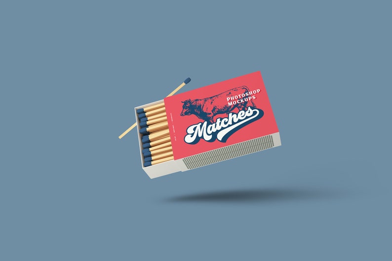 Matches Box Mockups - Etsy