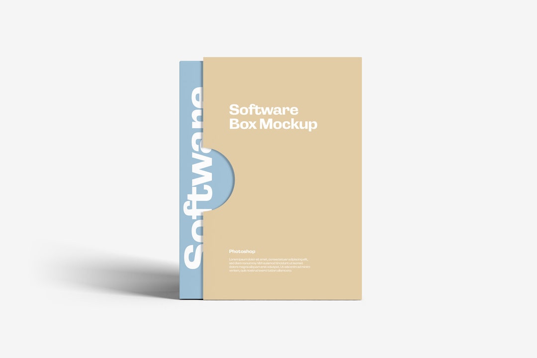 Program Box Mockup Software Box Mockups - Etsy