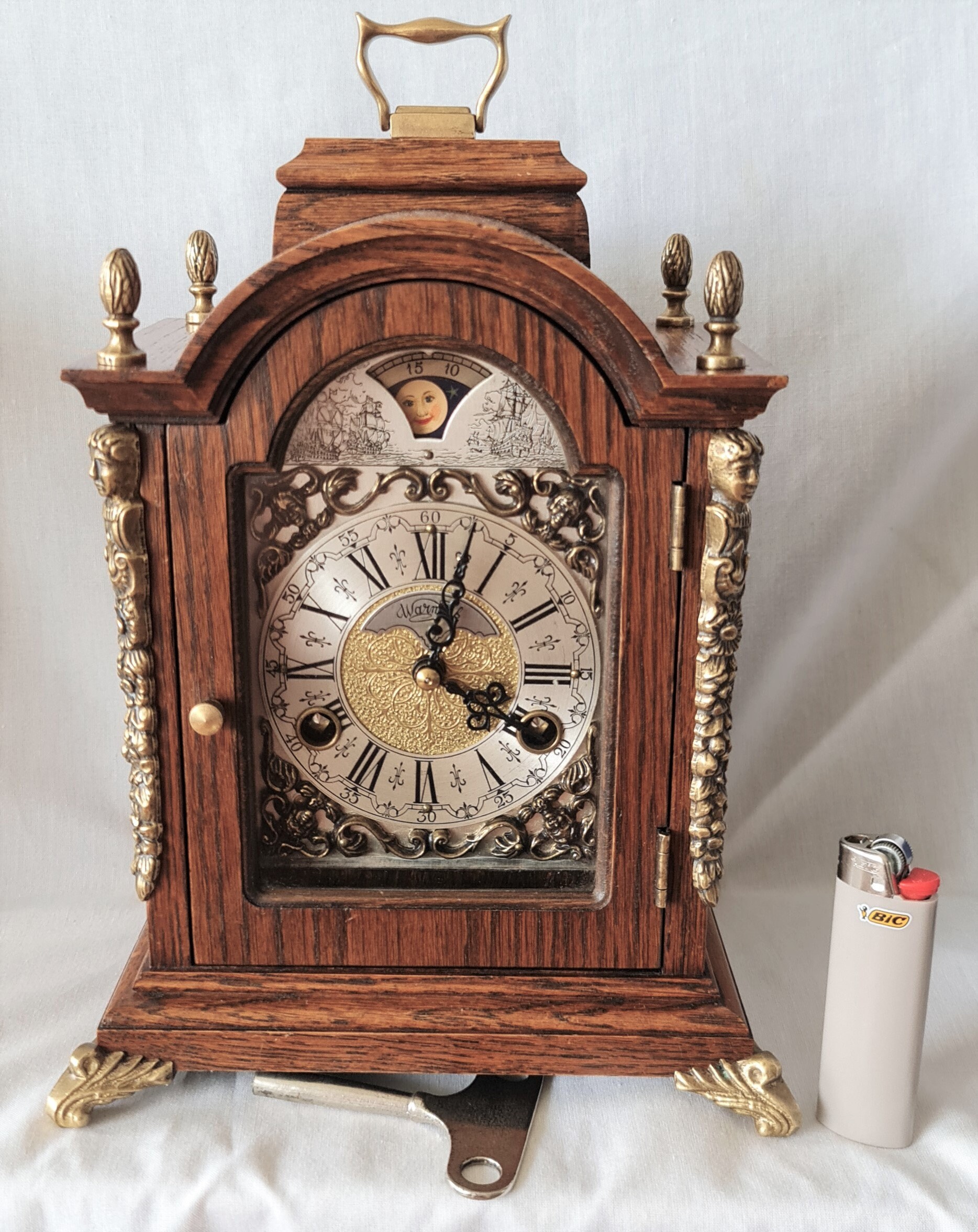 □置時計 [WUBA/Warminkワルミンク社]オランダ ムーンフェイズ