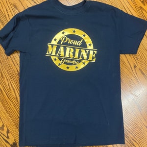 Proud Marine grandpa